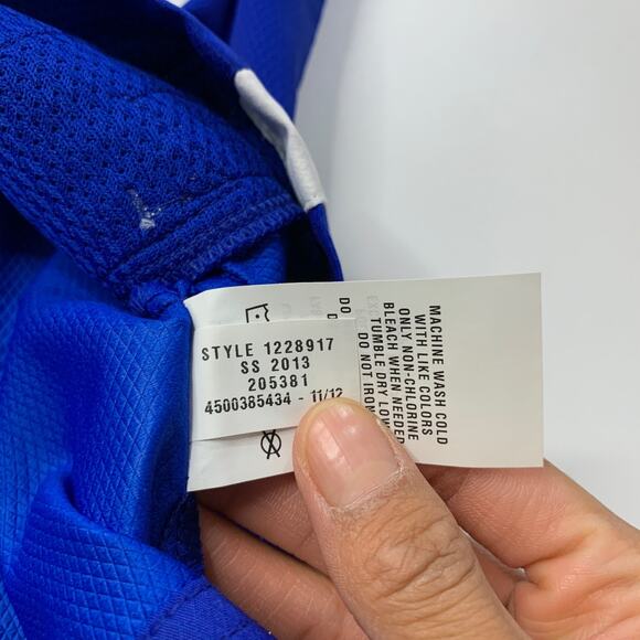 Under Armour Jacket Mens Large Ocean Blue White Undeniable Warm-Up AllSeasonGear - Picture 9 of 12